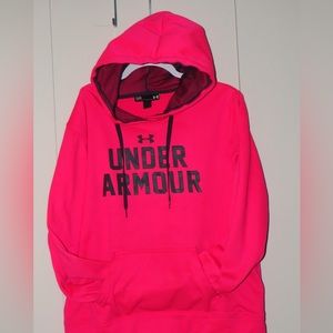 Hot Pink/ Navy Blue Under Armour hoodie